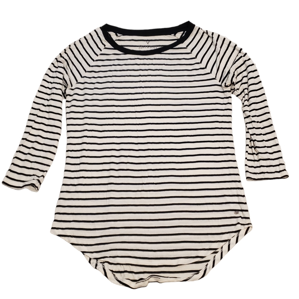 American Eagle Outfitters Soft & Sexy 3/4 Sleeve T-Shirt